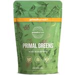 Greens Superfood Powder Supplement (30 Servings) by Primal Harvest - Smoothie Powder Non-GMO Barley Grass Powder, Vitamins, Minerals, Botanicals & More