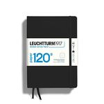 LEUCHTTURM1917-120G Special Edition - Medium A5 Dotted Hardcover Notebook (Black) - 203 Numbered Pages with 120gsm Paper