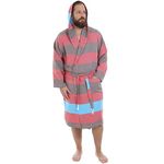 Cacala Hooded Turkish Bathrobe - Comfortable 100% Cotton Turkish Bath Towel Fabric - Bright, Vibrant Colors - Super Absorbent & Fast Drying