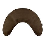 Bucky Hot & Cold Therapy Neck Wrap to Relieve Sore or Achy Muscles, All Natural Buckwheat Seed Filling with Removable & Washable Cover, U-Shaped For Neck & Shoulders - Mocha