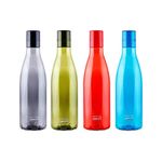 Sky Swift Unbreakable PET Water Bottle, Set of 4,1000 ml, Multicolour (Set of 4)