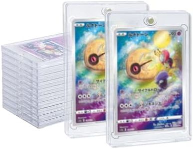 Wigearss 10 Piezas Magnetic Card Holder 35PT Magnéticas Tarjetero Protección UV Transparentes para Magic, MTG, Deportes, Béisbol, Fútbol