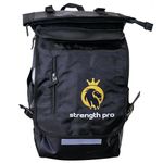 Strength Pro Durable Jiu Jitsu Backpack - Waterproof Gi Pocket, Expandable Wet Compartment, Multi-Pocket MMA Gym Bag for BJJ, Boxing, and Martial Arts Gear