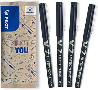 PILOT - Pack of 4 V7 - Liquid ink roller pen - Medium - Black