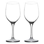 Crystal Red or White Wine Glasses 482ml Set of 2, All-Purpose - Long Stem for Wine Cocktail Juice Water Lead-Free Drinking Glass Great Gift Packaging for Men, Women Dishwasher Safe