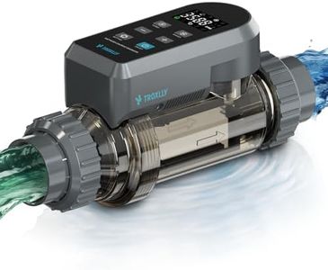 Salt Water Pool Chlorinator System - Saltwater Chlorine Generator with Smart App Control, USA Titanium Cell, for Pools Up to 40,000 Gallons