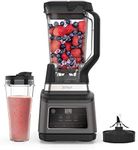 Ninja 2-in-1 Blender with 3 Automatic Programs; Blend, Max Blend, Crush, and 4 Manual Settings, 2.1L Jug & 700ml Cup, 1200W, Dishwasher Safe Parts, Auto-iQ, Black BN750UK