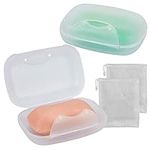 Soap Box Holder, 2-Pack Soap Dish S