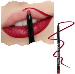 Runway Rogue Designer Liner Lip Pencil, Matte Crimson Dark-Red Lip Liner Pencil and Lip Liner Sharpener, ‘In the Press’