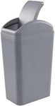 Joyeen 14 L Trash Can with Swing Lid, Plastic Kitchen Waste bin, Grey