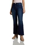 Amazon Brand - INKAST Women Flared Jeans Dark Blue 34