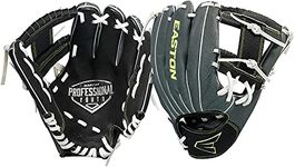 Easton | PROFESSIONAL YOUTH Baseball Glove | 10" | RHT | Black/Grey/Optic | I Web | PY10BR