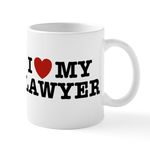 CafePress I Love My Lawyer Mug 11 oz (325 ml) Ceramic Coffee Mug