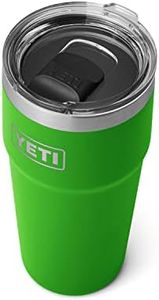 YETI Rambler Stackable Pint, Vacuum Insulated, Stainless Steel with MagSlider Lid, Canopy Green