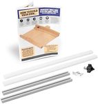 Fulton DIY Table Saw Crosscut Sled Kit with 2 UHMW Bars 2 Aluminum Tracks 1 Knob and 1 Bolt Along with Full Color How to Build Your OWN Crosscut Sled Guide Booklet