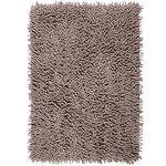 SARAL HOME EASY LIVING Saral Home Cotton Shaggy Anti-Skid Bath Mat (Grey, 40X60 Cm, Rectangular)