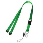 hoinya Lanyard X 1 Neck Lanyard Strap Office Lanyard for Holding a ID Card Holder, Pass Card Badge, Keys or Cell Mobile Phone (Green)