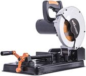 Evolution Power Tools Rage 4 Chop Saw 0˚-45˚ Mitre Angles Multi-Purpose Multi-Material Cutting Cuts Wood, Plastic, Metal & More, 3 Year Warranty Included & TCT Blade Included 185 mm (230 V)