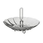 Ikea Stainless Steel Steamer Insert for Cooking Height-5.5 cm/Diameter: 24 cm (1 Unit)