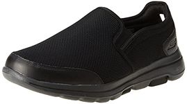 Skechers Mens GO Walk 5 - DELCO BKCC Walking Shoe - 10 UK (216013) Black/Charcoal