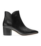 Cole Haan Women's Elyse Bootie (60MM), Black Leather, 8.5-B US