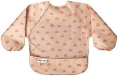 Tiny Twinkle Mess-Proof Full Sleeve Bib - Baby and Toddler Waterproof and Machine Washable Long Sleeved Smock Bib