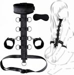 Bed Bondage Restraints Sex Adult,BDSM Sex Handcuffs Bed Restraint Straps for Couples, Bed Sex Bondage Romance Straps for Couple,Sexy Toys Set with Adjustable Wrists Ankle Cuffs Yoga Sweater H48