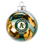 Boelter Brands MLB Oakland Athletics Large Tinsel Ball Ornament