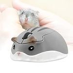 elec Space Wireless Mouse 2.4Ghz Hamster Shape Cute Animal Design Silent Click USB Optical Mouse Cordless Mice Lightweight for Kids Girl Gift for PC/Laptop/Computer/MacBook(Gray)