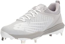 New Balance Men's FuelCell 4040 V6 Metal Baseball Shoe, Grey/White, 11.5