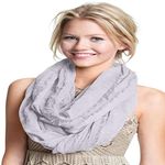 CJ Apparel Silver Grey Mobius Infinity Scarf Seconds Snood Cowl Circular Tube Round Shawl Pashmina NEW