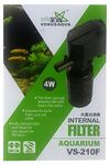 VENUS AQUA® VS-210F Aquarium Internal Filter Suitable for Small Mini Tank (10-20 Litre) (Power: 4W, Flow MAX: 400 L/H)