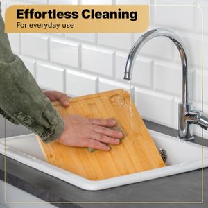 Deer & Oak XL Bamboo Cutting Board – Extra Large Chopping Surface