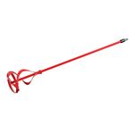 Silverline DA43 Mixing Paddle, Red, 100 x 600 mm