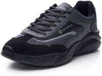 Alpine Swiss Stuart Mens Chunky Fashion Sneakers, Black, 11