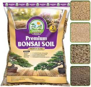 DUSPRO Recycle Premium Bonsai Tree Soil Mix 2QT | All Purpose Bonsai Soil Mix Ready to Use Blend | Akadama Soil, Pumice, Vermiculite, and Peat Moss | Used for All Varieties of Bonsai Trees