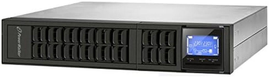 PowerWalker VFI 1000CRM 1000VA / 800W Online UPS, 3 x IEC Outlets, Rack/Tower Configuration, Pure Sine Wave, LCD Display, Double Conversion, Battery Backup Power Supply