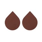 bare wear Nipple Pasties Waterproof & Sweat-Proof |Safe to Use Directly on Skin 6.35cm -Pack of 20 (Brown)