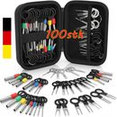 100-Teiliges Auspinwerkzeug Set KFZ, Automotive Terminal Removal Tool Kit für