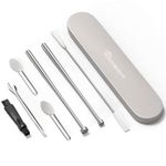 Capsule Filling Micro Lab Spoon,Warmodern Stainless Steel Lab Spoon Spatula with Fast and Easy Gel Capsule Pill Filler Machine - #000 00 0 1 2