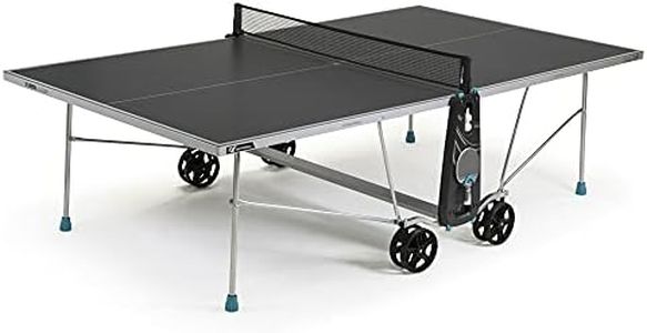 CORNILLEAU - Tavolo da ping pong esterno 100X esterno - Laminato 4mm - FFTT - Compact Technology - SOFTMAT - Grigio