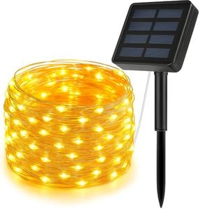 CBK Solar Fairy String Light 200 LEDs 20 Meter Inbuilt Rechargable Batery IP65 Waterproof 8 Mode Copper Wire for Garden Yard Balcony Diwali Christmas Party & Home Decor Led Light