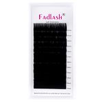 Eyelash Extensions 0.07mm D Curl Mix 15-20mm FADLASH Classic Lash Extensions 1:1 Individual Classic Eyelashes Black Matte Single Lashes Extension Professional