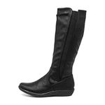 Cushion Walk Sheri Womens Black Calf Boot - Size 5 UK - Black