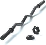 47" EZ Curl Bar Weight Lifting Bar,