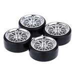 HUIOP 4Pcs/Set 1/10 Drift Car Tires Hard Tyre Replacement for TRAX4 HSP HPI Kyosho On-Road Drifting Car,HSP HPI Kyosho RC Car tire