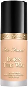 Too Faced Born This Way Natural Finish Longwear Liquid Foundation | Medium-To-Full Coverage | Hydrating + Oil Free