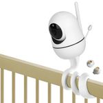 iTODOS Baby Monitor Mount for HelloBaby HB65/HB66/HB6339/ HB6081/HB6250/ HB40/ HB6336/HB248,ANMEATE SM935E Baby Monitor Camera, Versatile Twist Mount Without Tools or Wall Damage