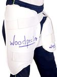 WOODPECKER Leather Thigh pad, Thigh Guard (Size-Large, Right) (45 cm Length)