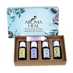 AROMA HEAL Supreme Pregnancy Kit, Womens 15Ml Morning Sickness Reliever Inhaler Keychain, Painful Feet & Ankles Foot Cure Oil, 15 Ml Pregnancy Pain Relief Oil, 15Ml Peaceful Stress Relief Sleep Oil